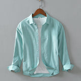Men's Cotton Shirt – Versatile Button-Front Smart Casual Layer