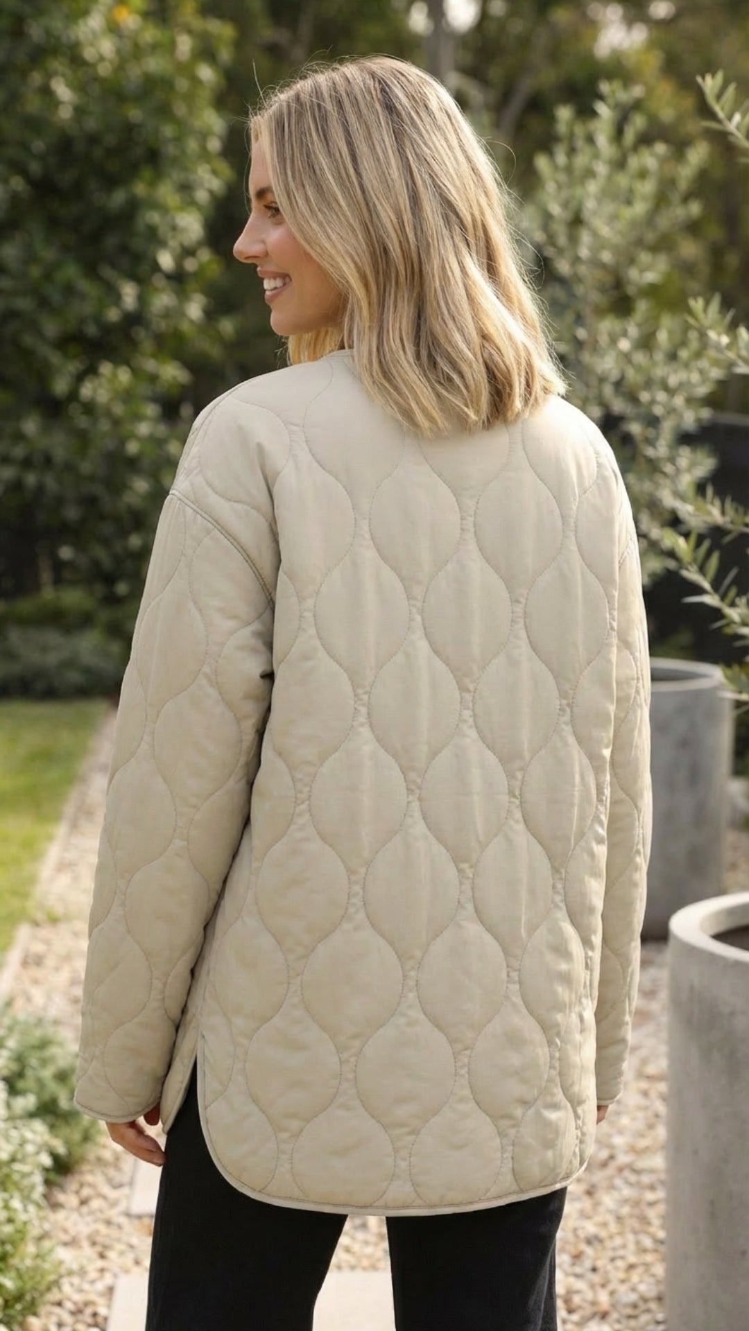 Women's Quilted Zip-Up Lightweight Jacket - Everyday Layering