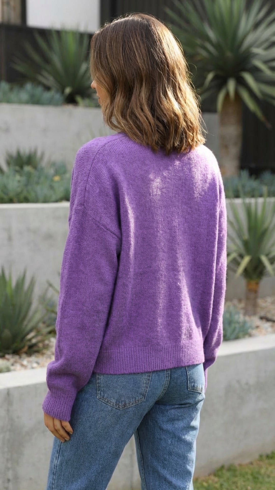 Women's Oversized Button-Up Cardigan - Cozy Layering Essential