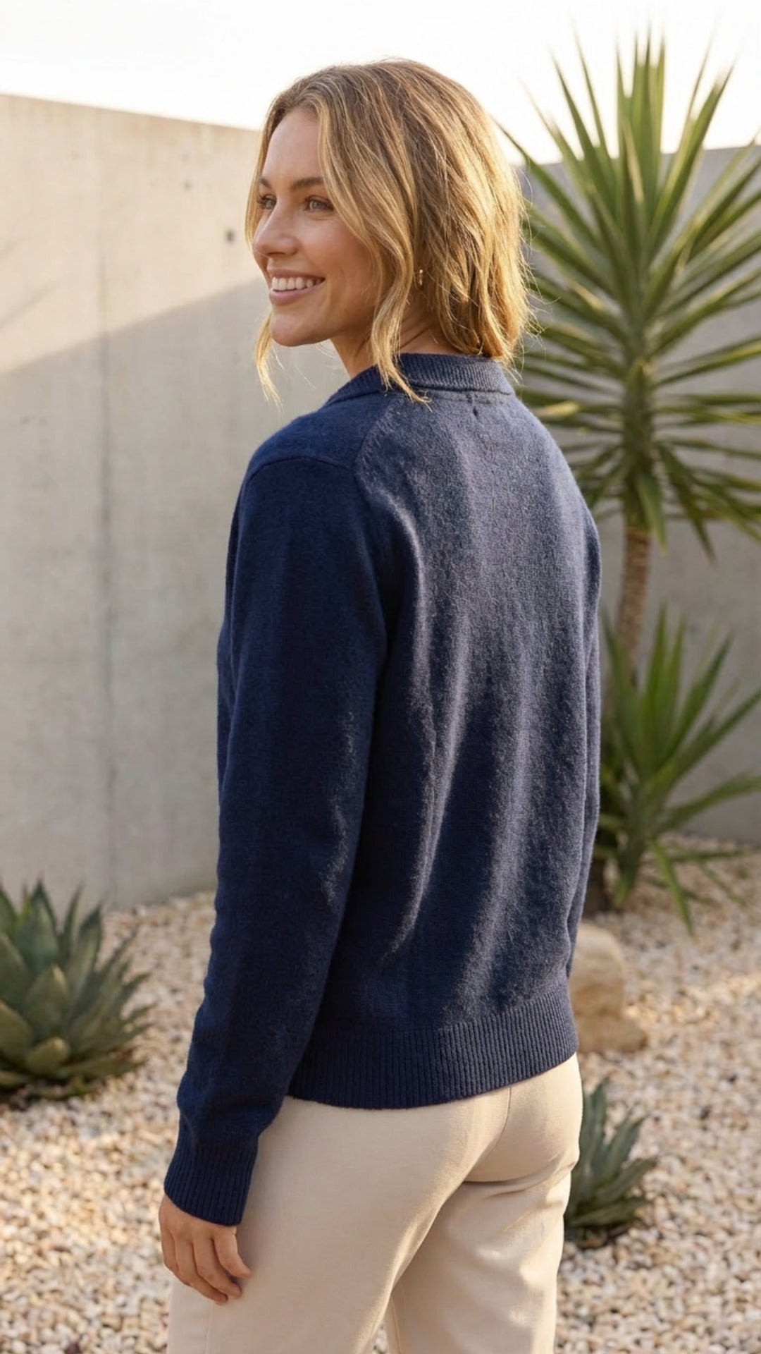 Women's Long Sleeve Button Knit Cardigan - Everyday Layering