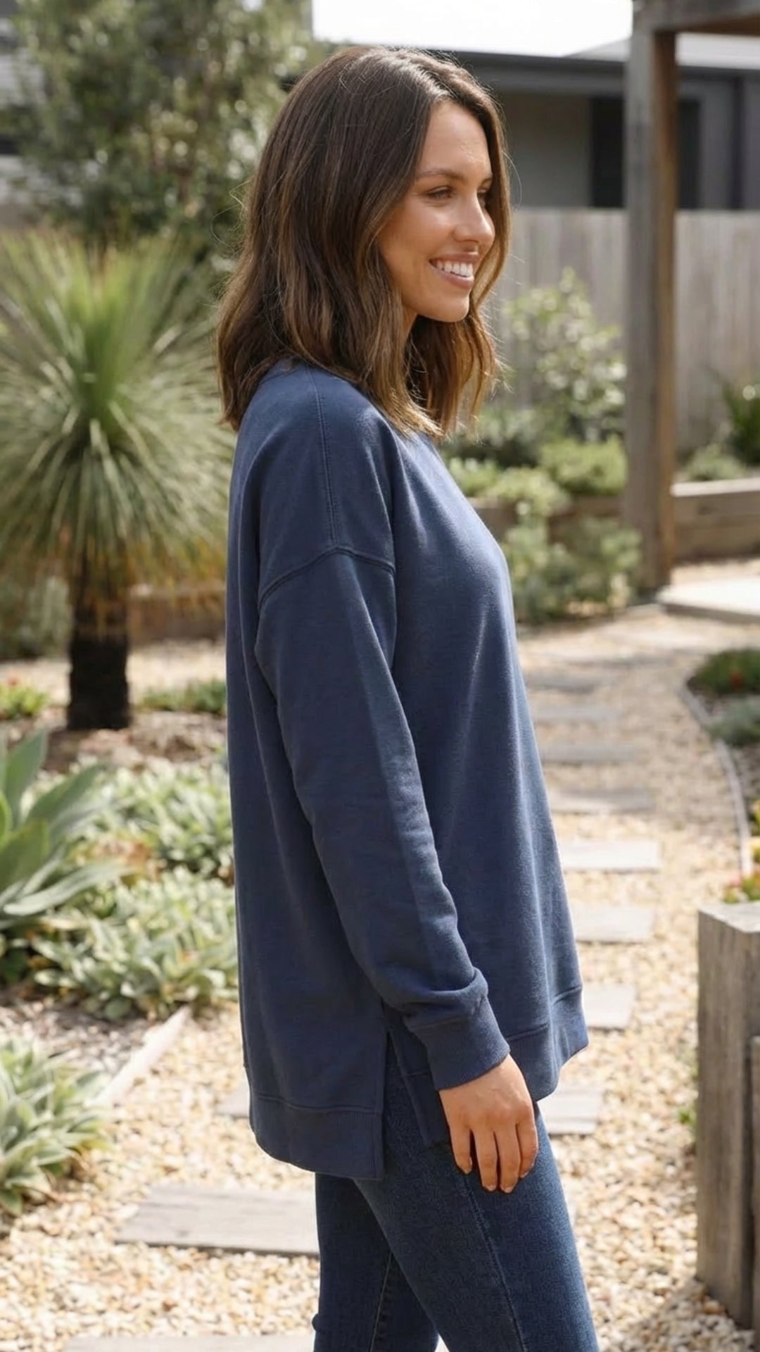 Women's Plain Crew Neck Sweatshirt - Everyday Layer