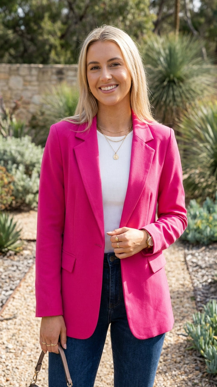 Women's Tailored Blazer - Effortless Office-to-Weekend Style