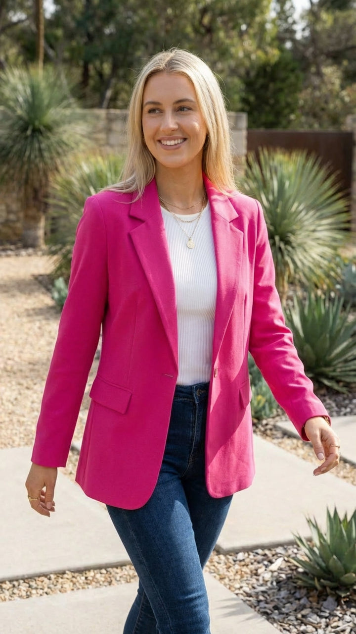 Women's Tailored Blazer - Effortless Office-to-Weekend Style