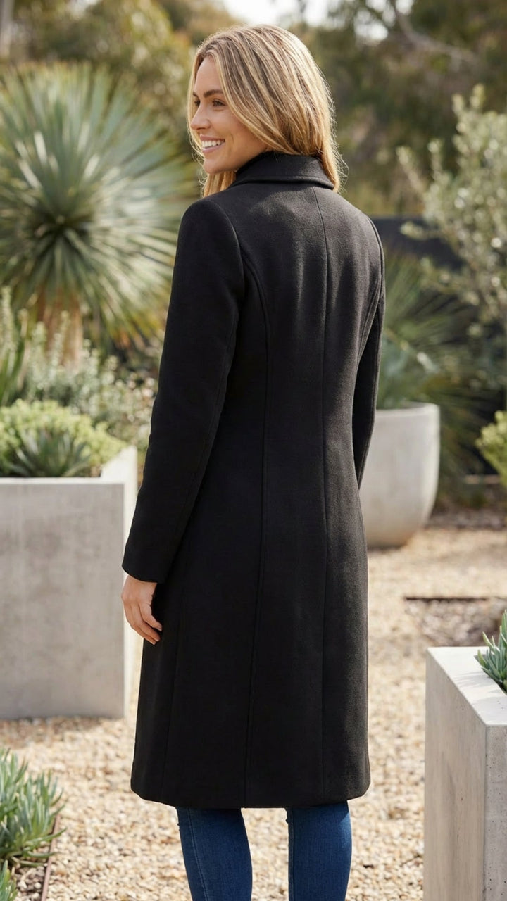 Women's Single Breasted Long Trench Coat - Timeless Layer
