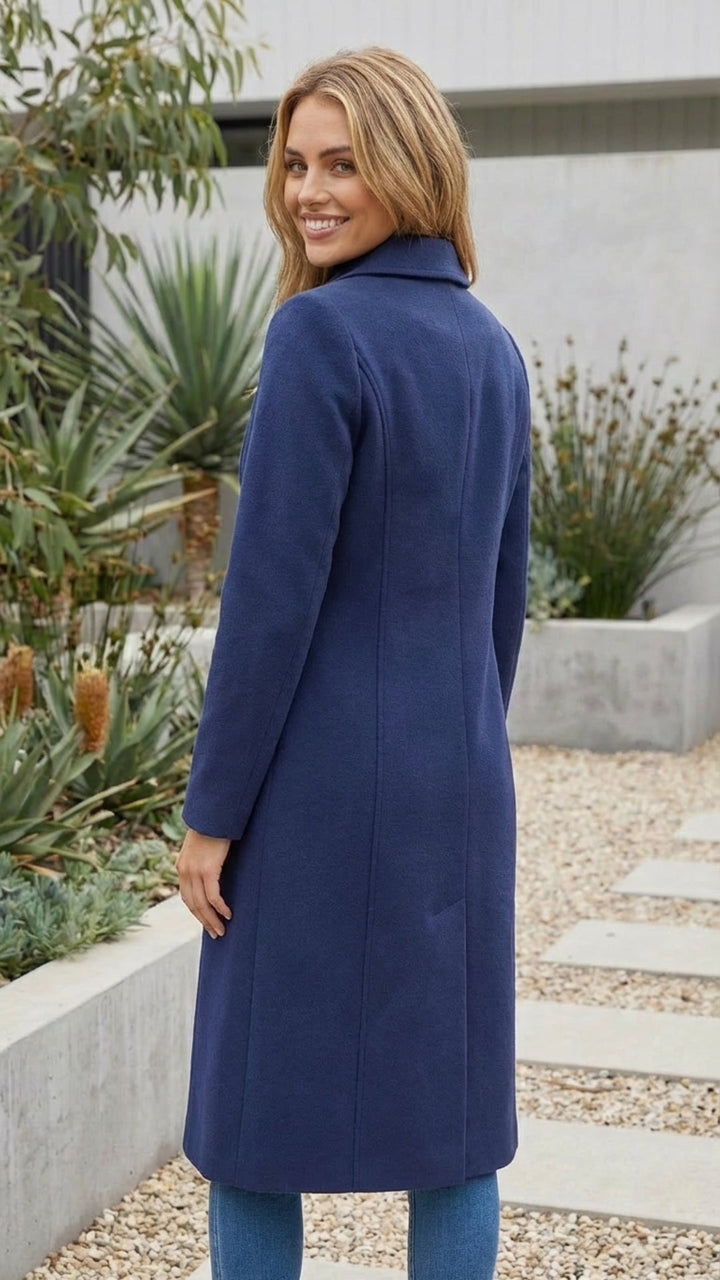 Women's Single Breasted Long Trench Coat - Timeless Layer