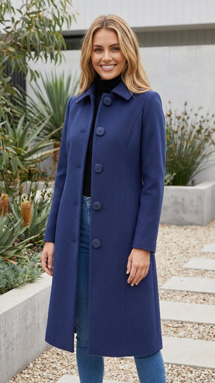 Women's Single Breasted Long Trench Coat - Timeless Layer