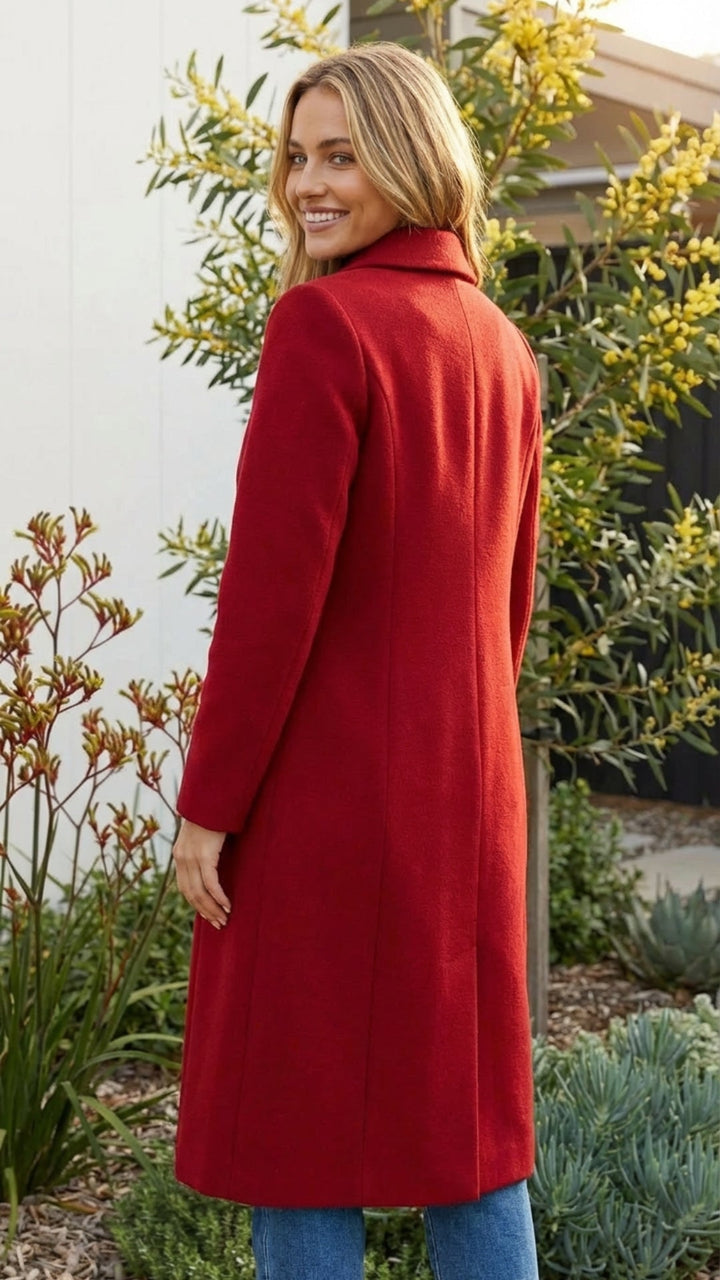 Women's Single Breasted Long Trench Coat - Timeless Layer