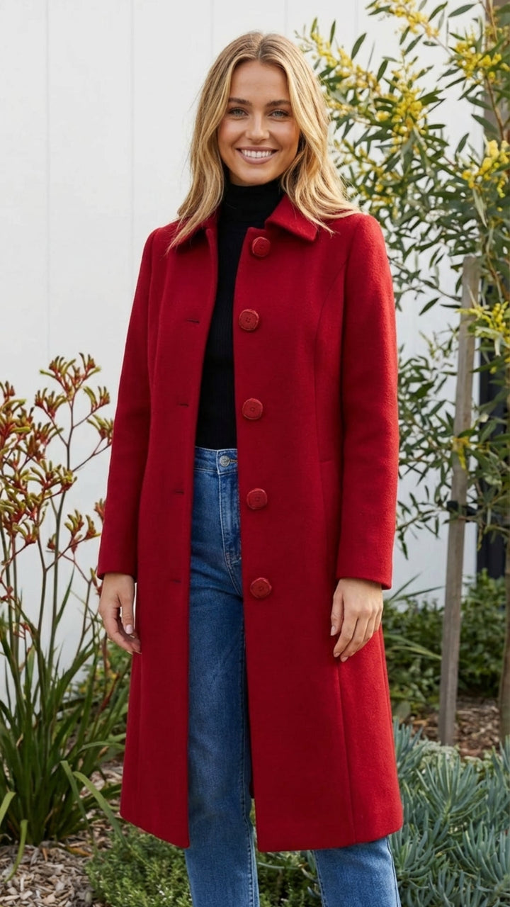 Women's Single Breasted Long Trench Coat - Timeless Layer