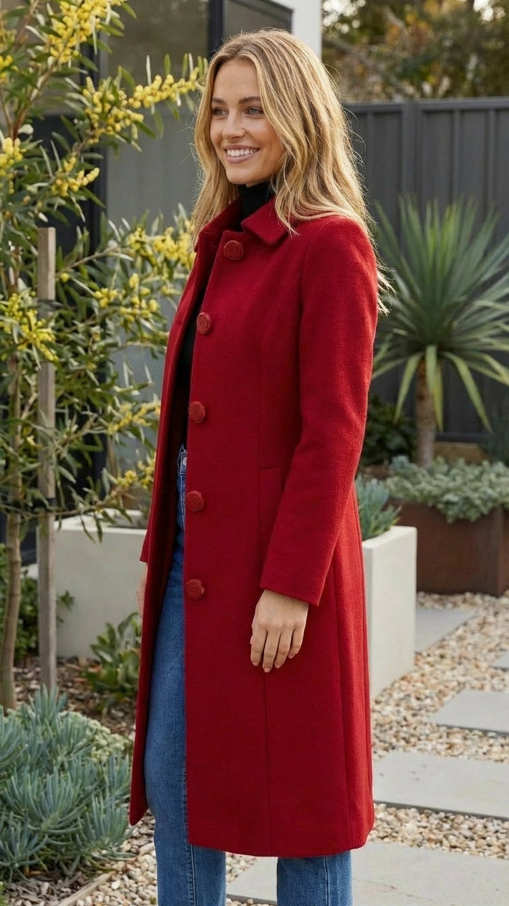 Women's Single Breasted Long Trench Coat - Timeless Layer