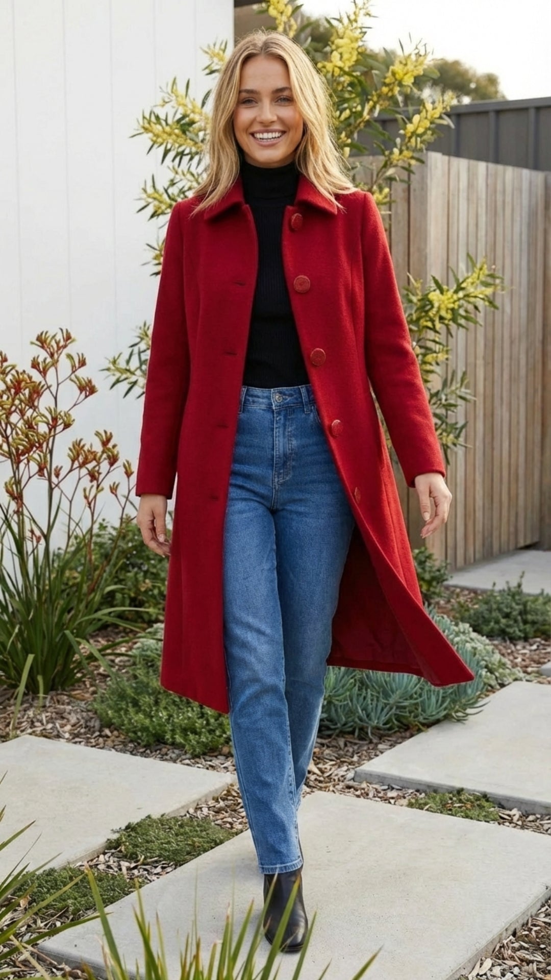 Women's Single Breasted Long Trench Coat - Timeless Layer