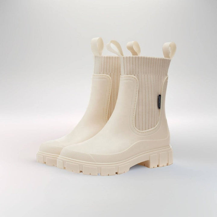 Women's Chunky Knit Rain Boot - Waterproof & Fashion-Forward