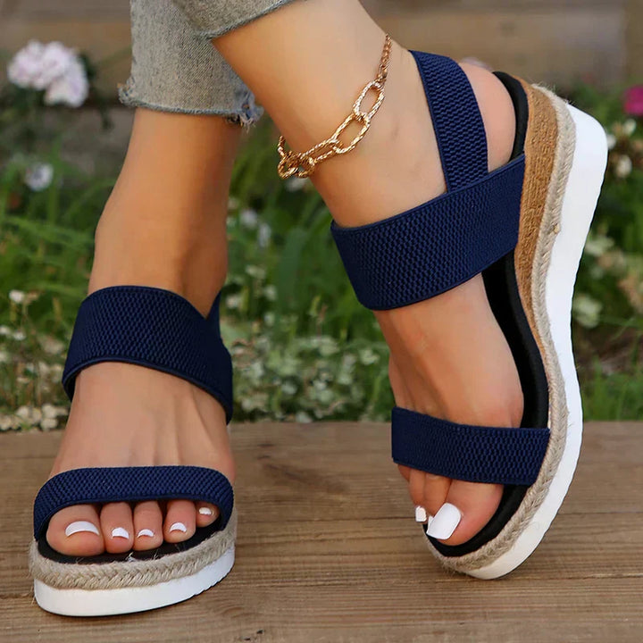 Women's Woven Platform Sandals - All Day Comfort and Style