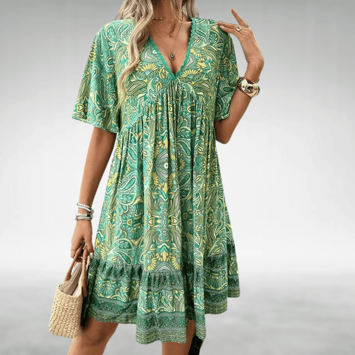 Women's Boho Swing Dress - Effortless Summer Style