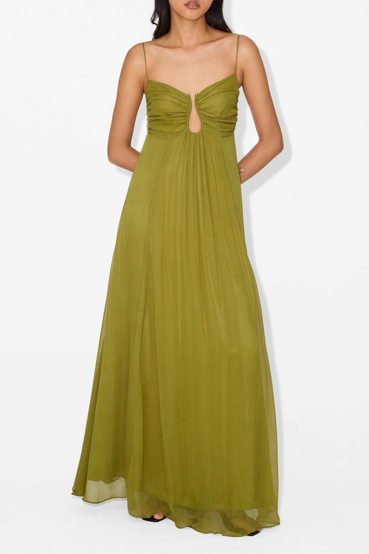 Women's Halter Neck Maxi Dress - Effortless Evening Elegance