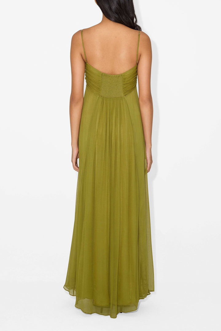 Women's Halter Neck Maxi Dress - Effortless Evening Elegance