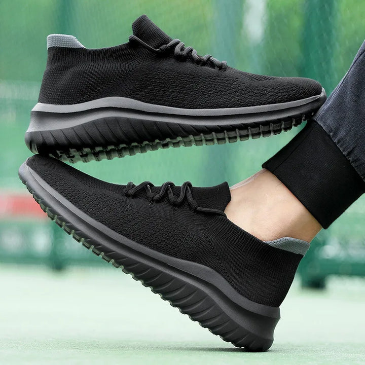 Men's Knit Mesh Trainers – Cushioned Everyday Walking Shoes