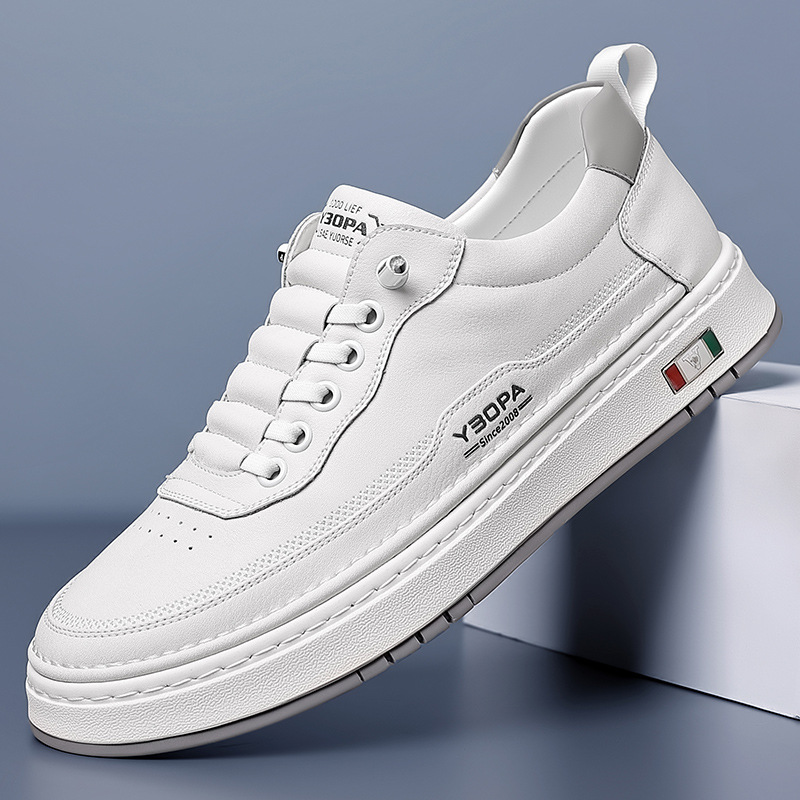Men's Leather Trainers – Cushioned Everyday Sneakers