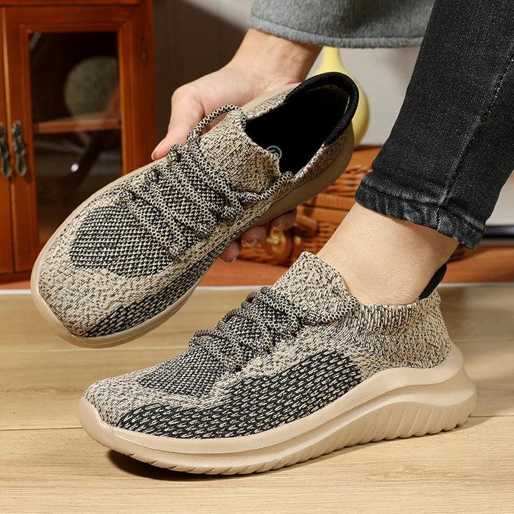 Men's Knit Mesh Trainers – Cushioned Everyday Walking Shoes