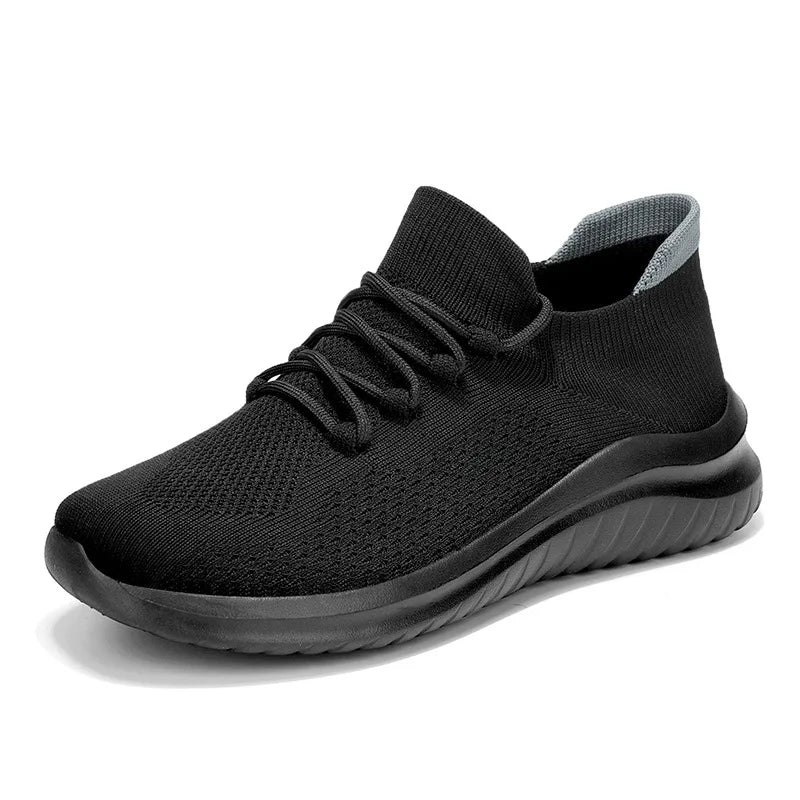 Men's Knit Mesh Trainers – Cushioned Everyday Walking Shoes