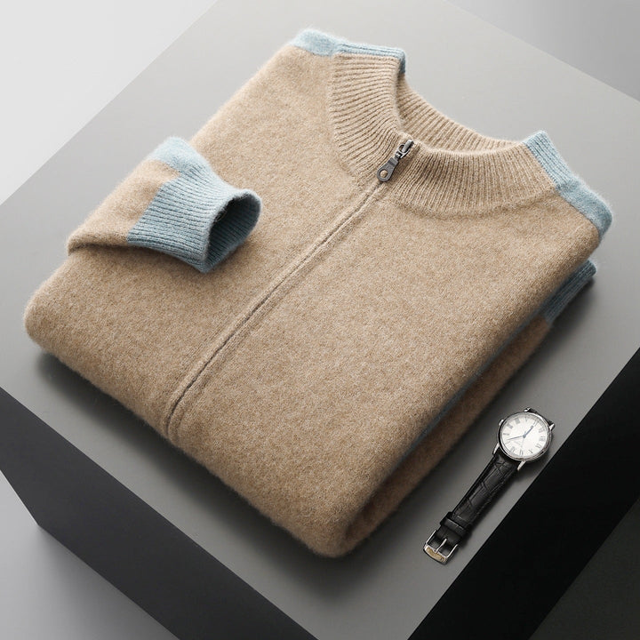 Men's Merino Wool Half-Zip Jumper – Lightweight Knit Sweater