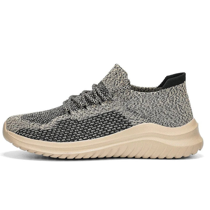 Men's Knit Mesh Trainers – Cushioned Everyday Walking Shoes