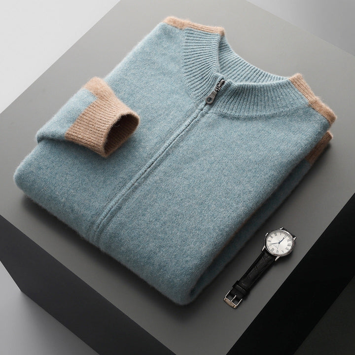 Men's Merino Wool Half-Zip Jumper – Lightweight Knit Sweater