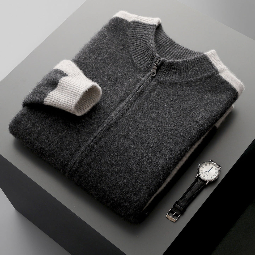 Men's Merino Wool Half-Zip Jumper – Lightweight Knit Sweater