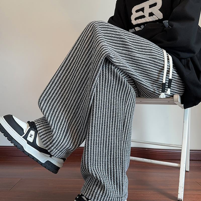 Women's Herringbone Relaxed Sweatpants - Everyday Comfort