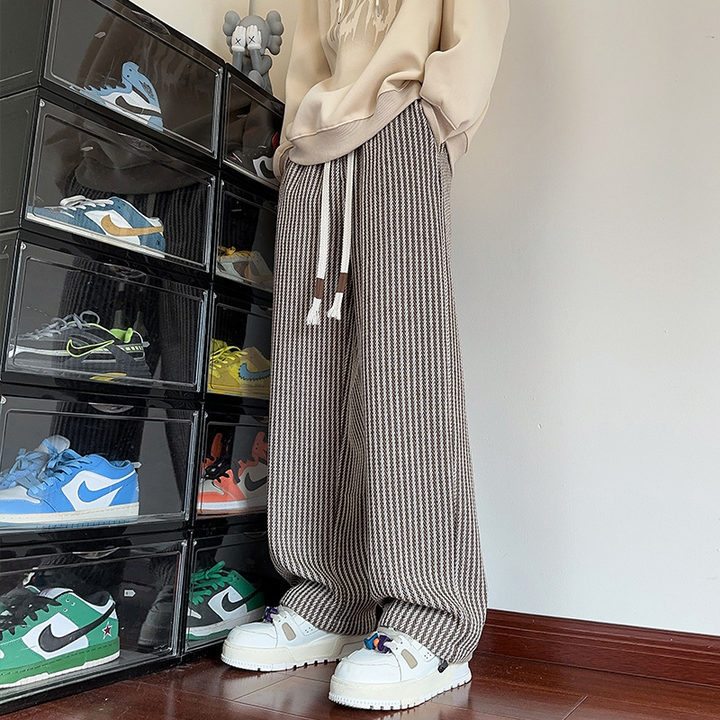 Women's Herringbone Relaxed Sweatpants - Everyday Comfort