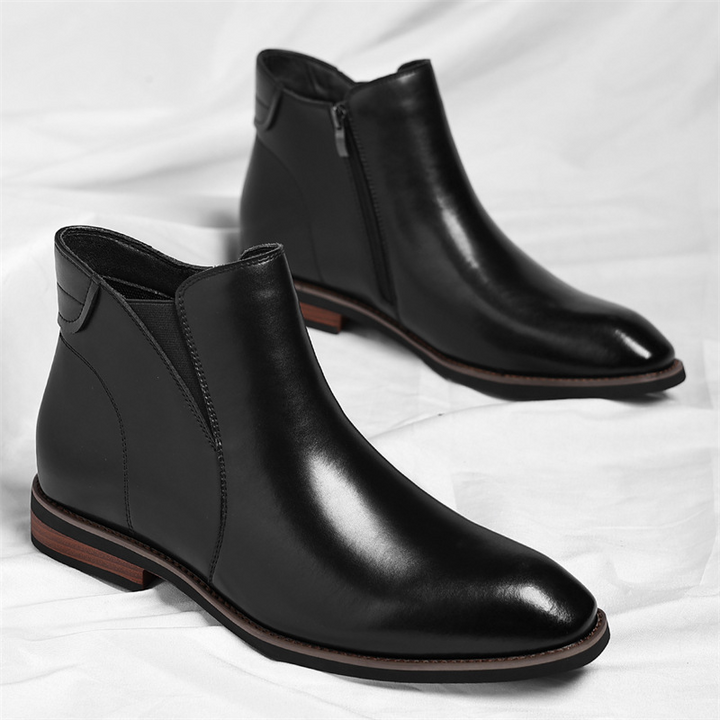 Men's Leather Chelsea Boots – Smart-Casual Slip-On Boots