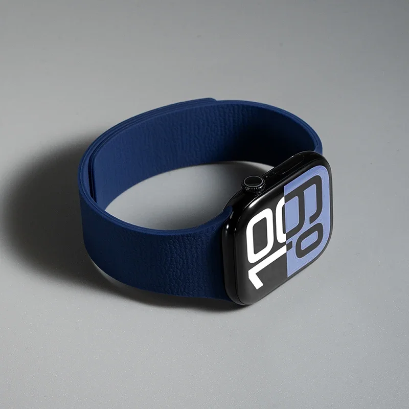 Men's Magnetic Apple Watch Band - Silicone Loop Strap