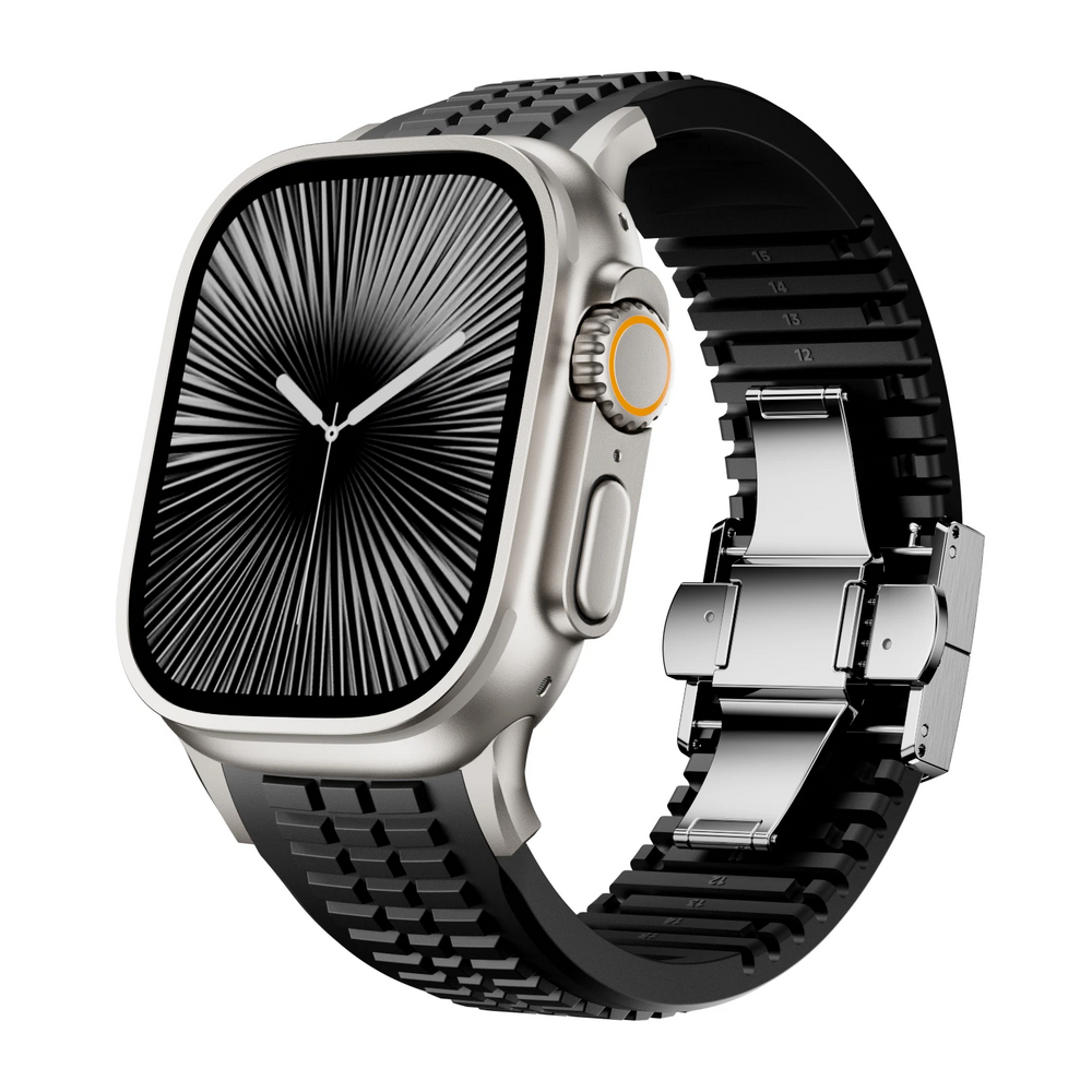 Men's Silicone Watch Strap – Quick-Release Apple Watch Band