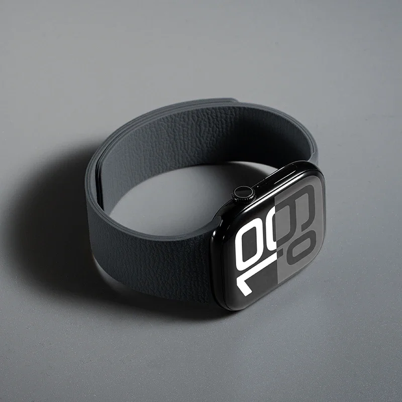Men's Magnetic Apple Watch Band - Silicone Loop Strap