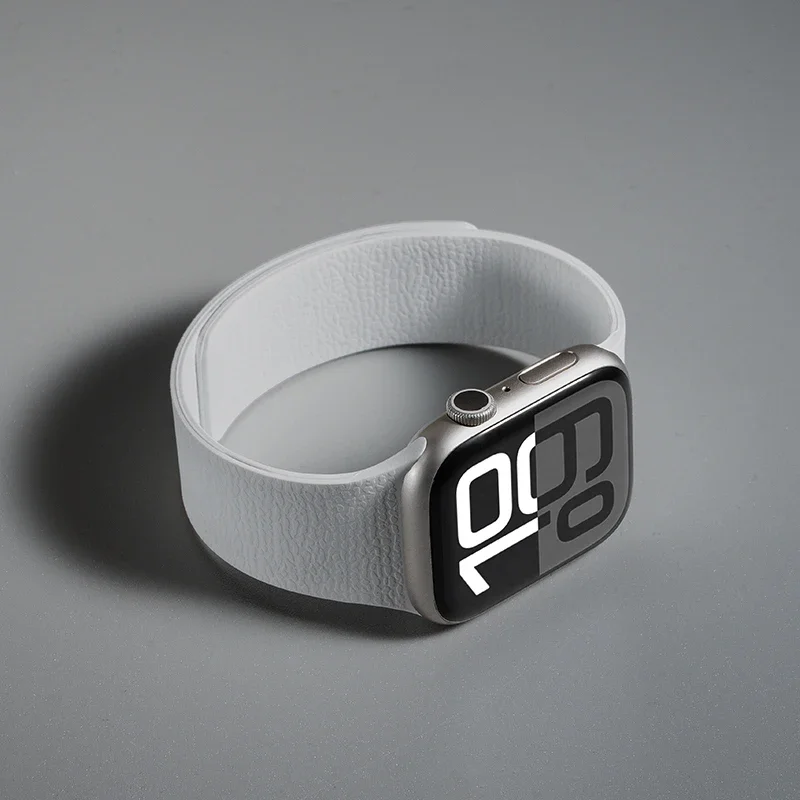 Men's Magnetic Apple Watch Band - Silicone Loop Strap