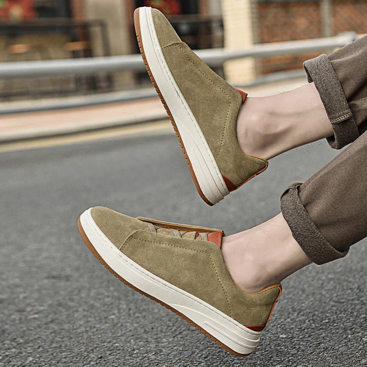 Men's Suede Slip-On Sneakers – Cushioned Everyday Trainers