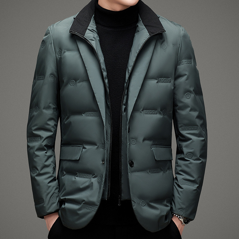 Men's Down Insulated Blazer – Tailored Warmth for the City