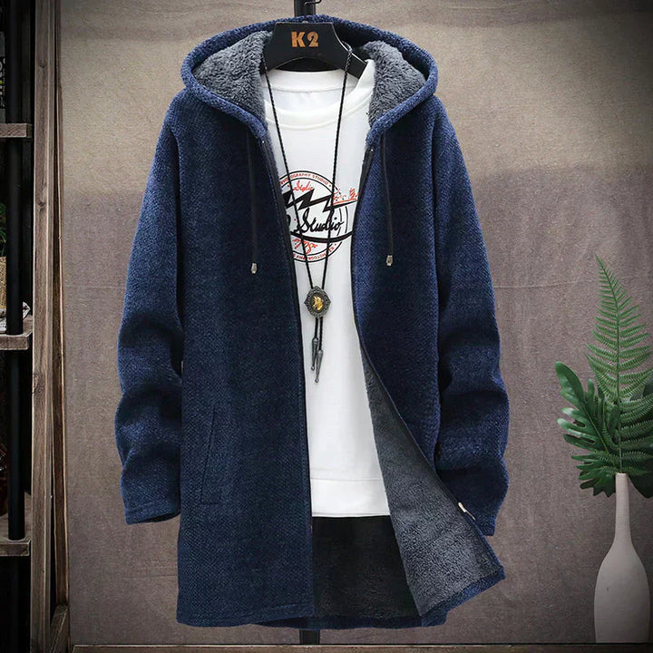 Men's Aiden Cozy Fleece-Lined Hooded Jacket - Warm Everyday Comfort