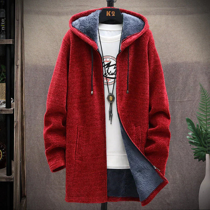 Men's Aiden Cozy Fleece-Lined Hooded Jacket - Warm Everyday Comfort