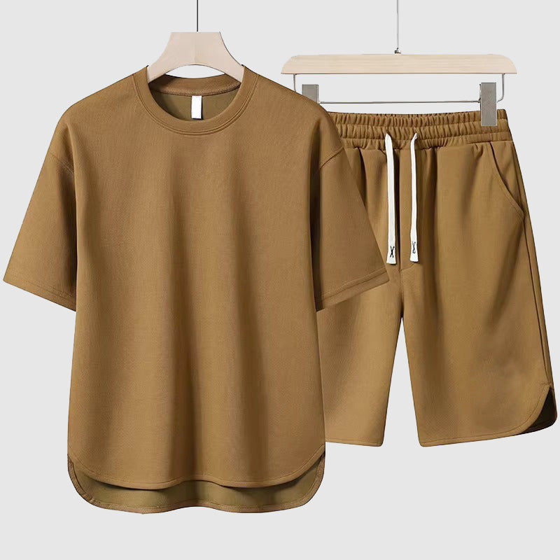 Men's Two-Piece Leisure Set – Relaxed Tee and Shorts