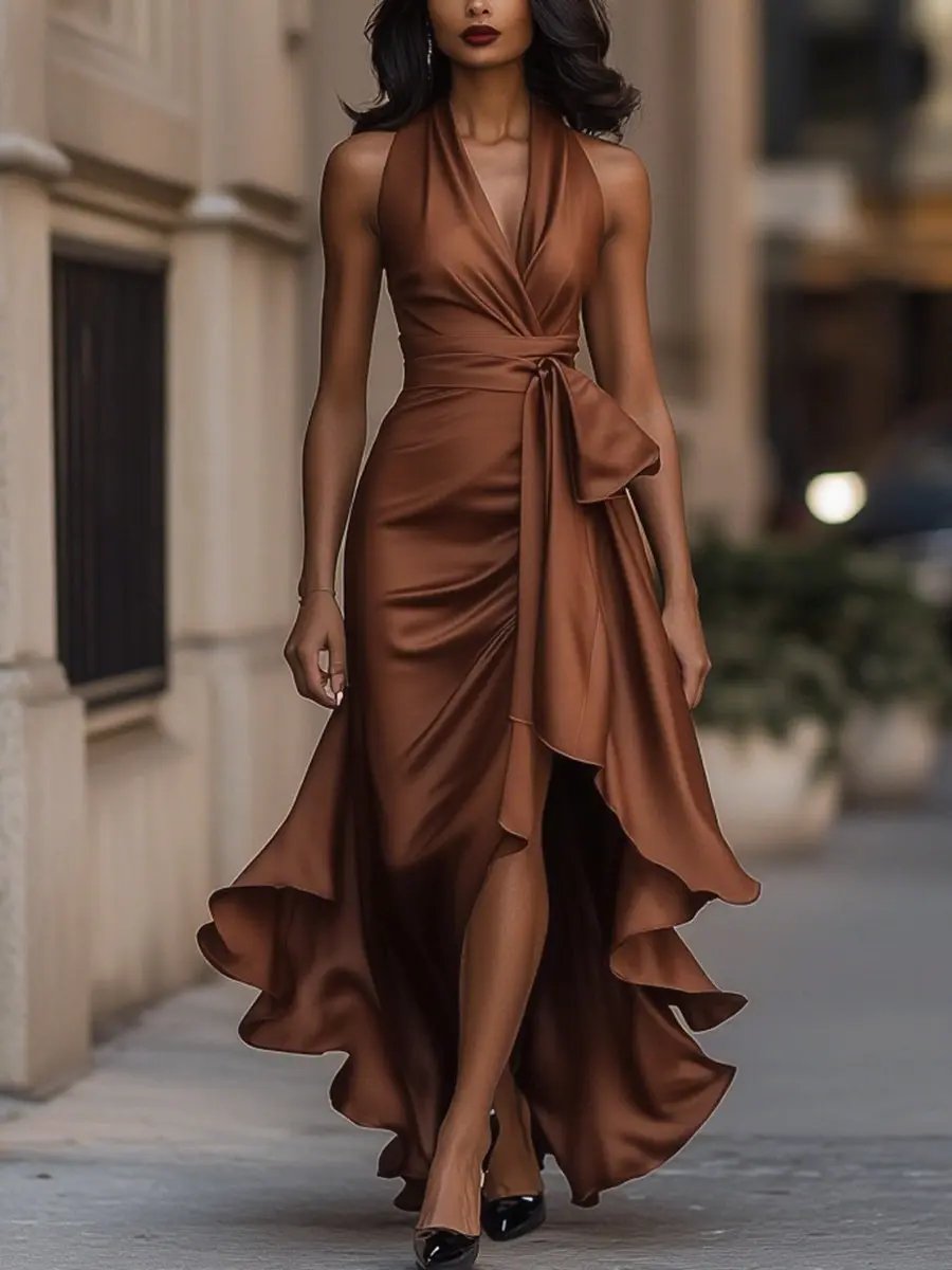 Women's Elegant Maxi Dress - Effortless Grace for Special Occasions