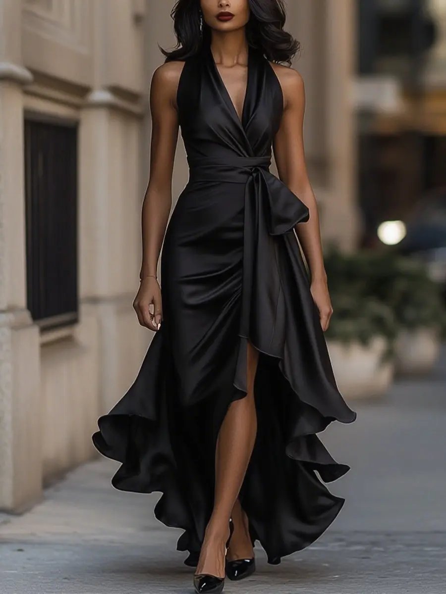 Women's Elegant Maxi Dress - Effortless Grace for Special Occasions