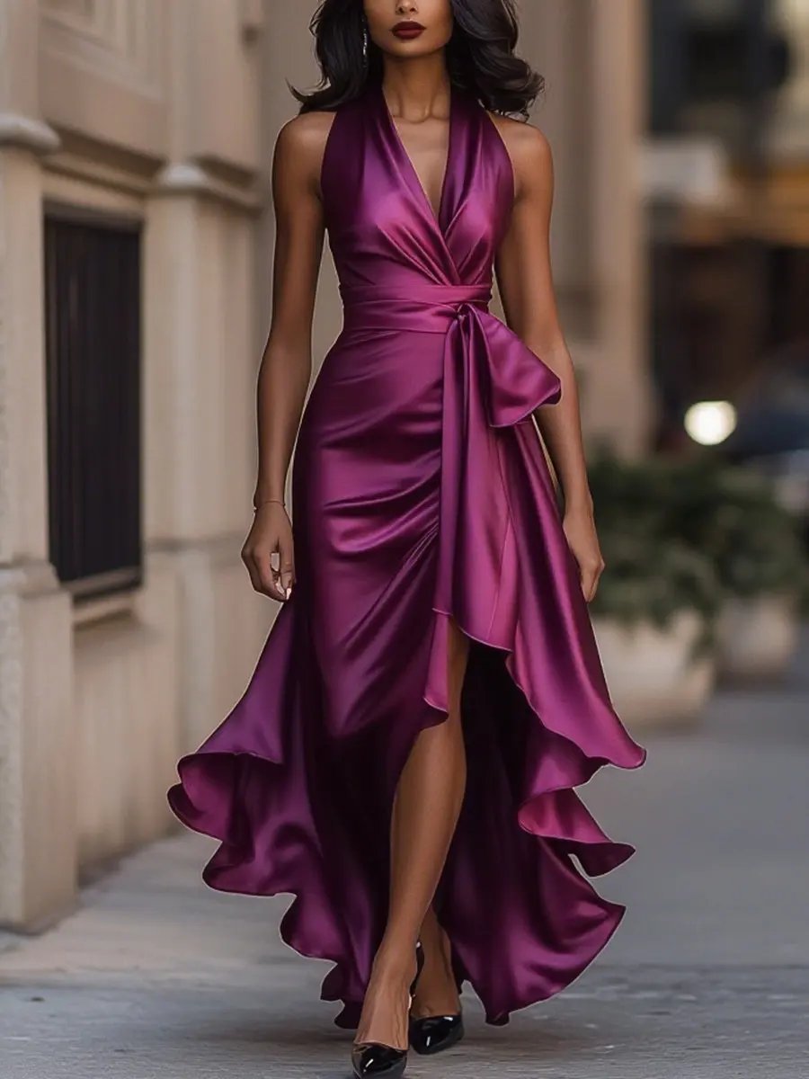 Women's Elegant Maxi Dress - Effortless Grace for Special Occasions