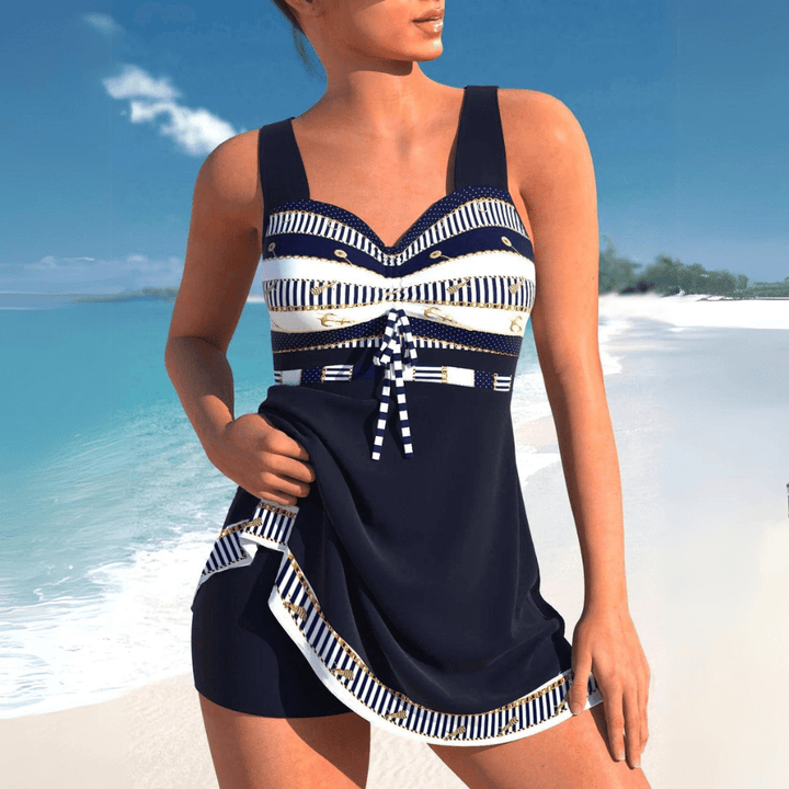 Women's Quick-Dry Printed Tankini Swimwear - Flattering & Fun