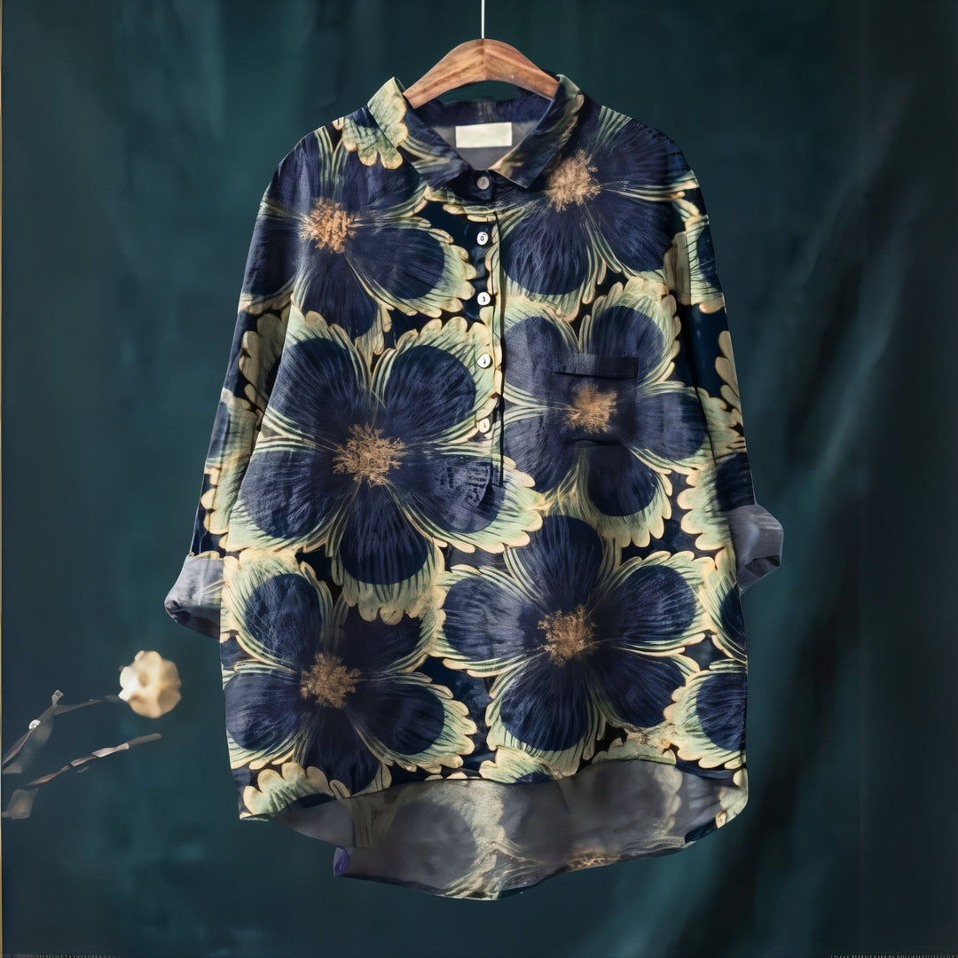 Women's Fiona Floral Blouse - Romantic Everyday Elegance