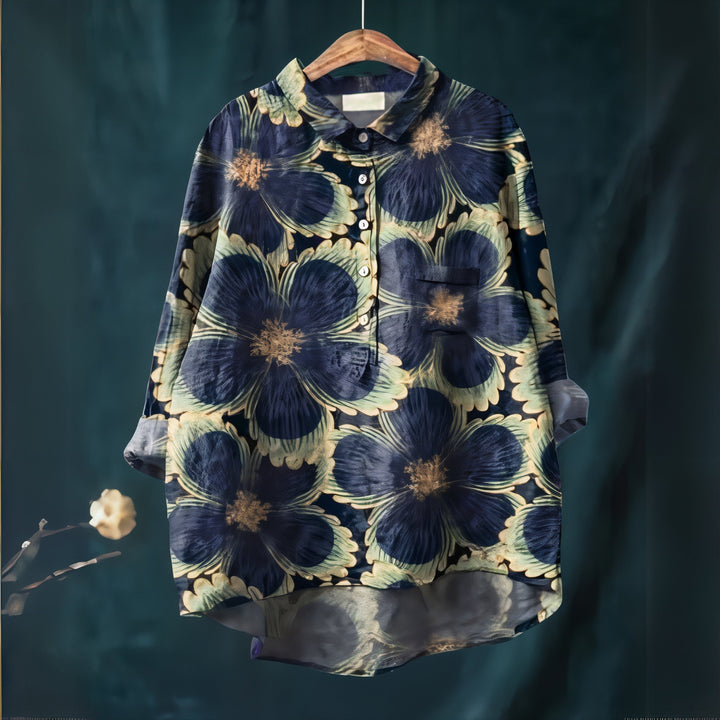 Women's Fiona Floral Blouse - Romantic Everyday Elegance