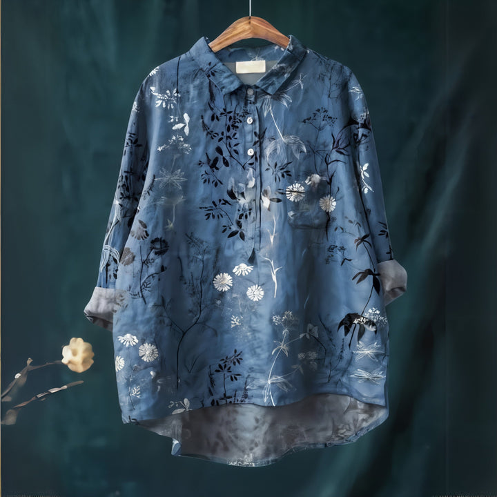 Women's Fiona Floral Blouse - Romantic Everyday Elegance