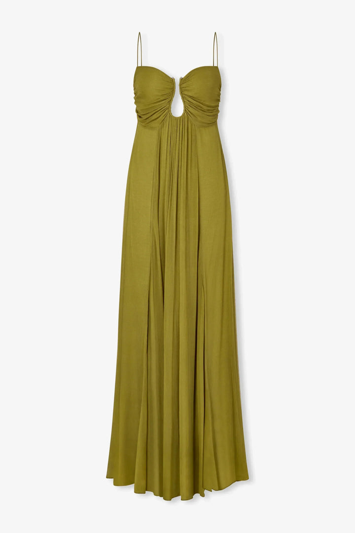Women's Halter Neck Maxi Dress - Effortless Evening Elegance