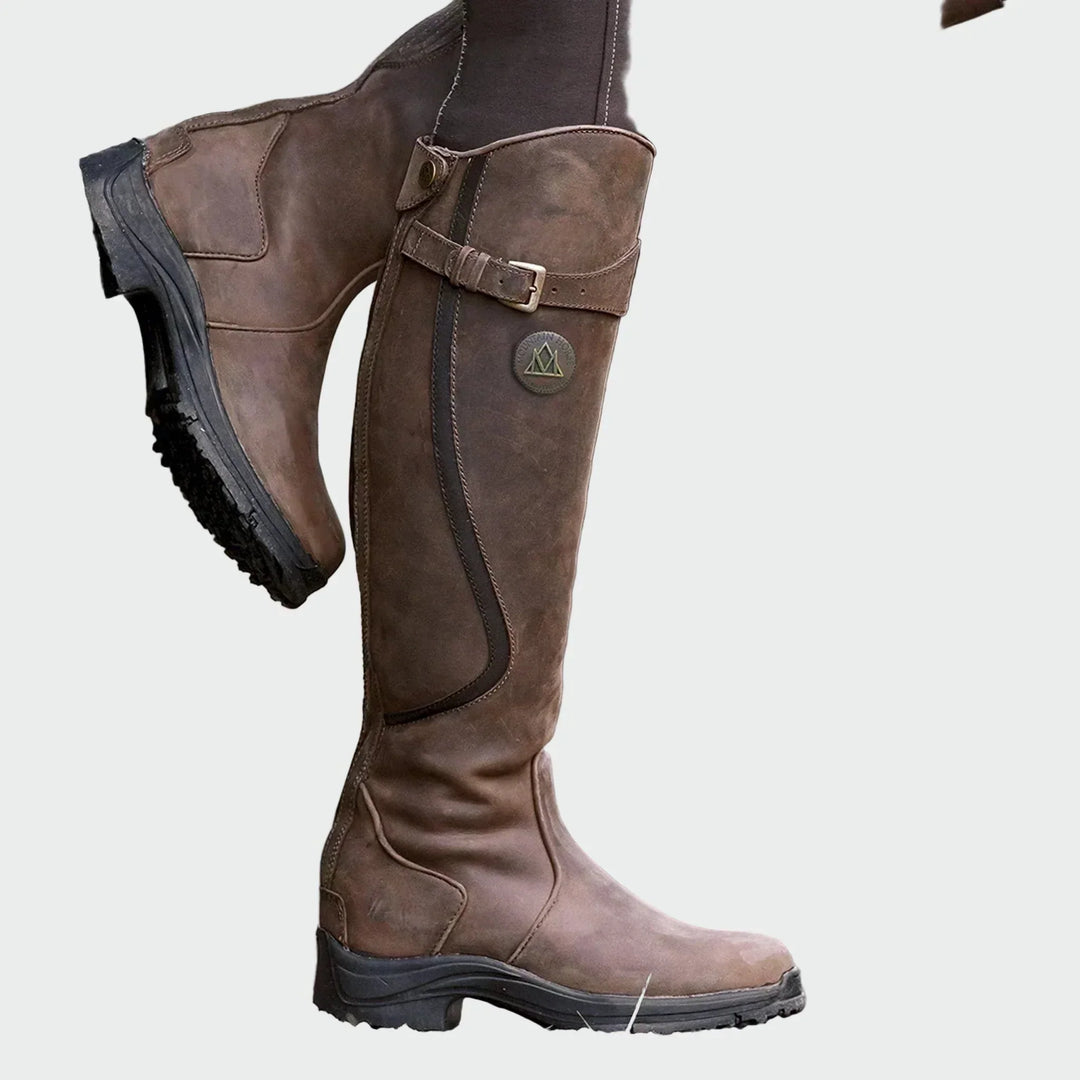 Women's Premium Leather Riding Boots - Timeless Riding Style