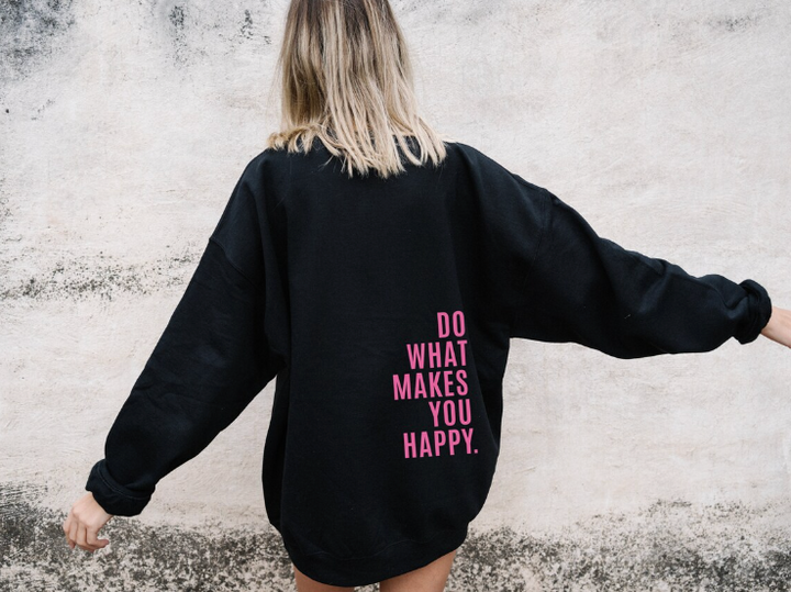 Women's Oversized Hoodie with Motivational Lettering