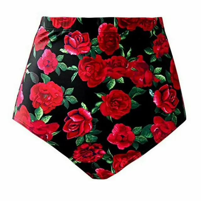 Women's Floral High-Waisted Swimsuit - Summer Essential